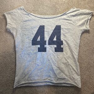 Brandy Melville Gray Tee with Navy 44